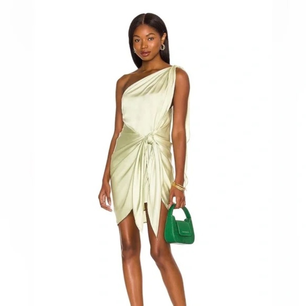 Baobab Collection Light Green One-Shoulder Dress